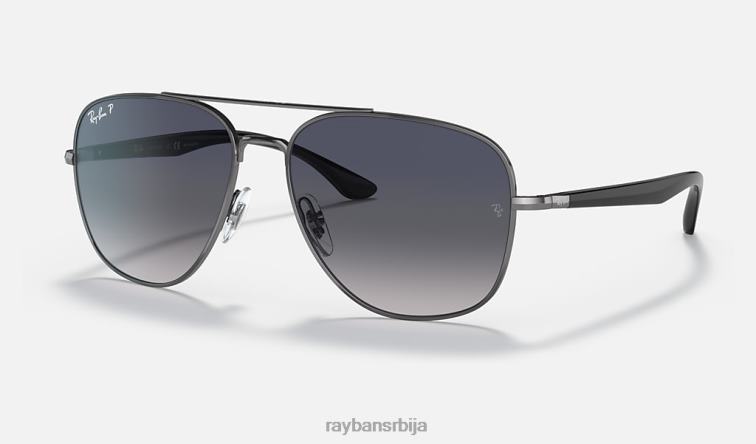 Ray-Ban рб3683 P0HP1310 наочаре за сунце углачан гунметал/плаво/сиво мушкарци