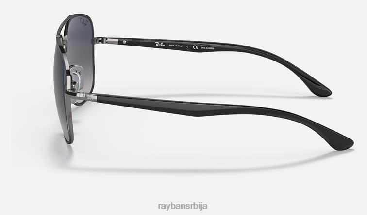 Ray-Ban рб3683 P0HP1310 наочаре за сунце углачан гунметал/плаво/сиво мушкарци