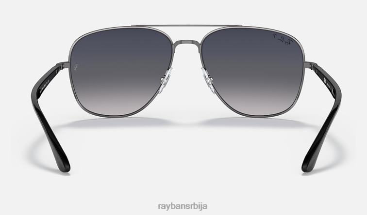 Ray-Ban рб3683 P0HP1310 наочаре за сунце углачан гунметал/плаво/сиво мушкарци