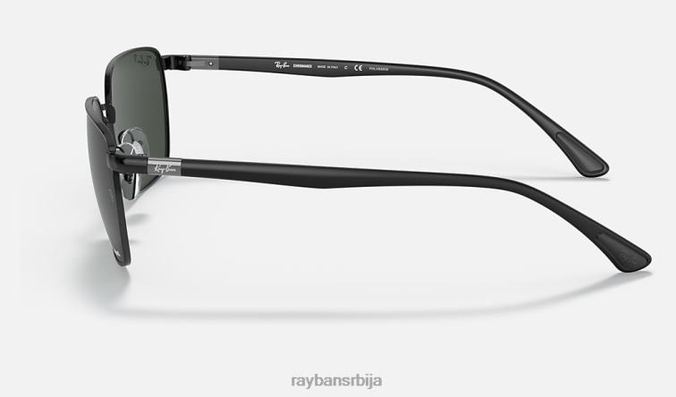 Ray-Ban рб3684цх цхроманце P0HP1319 наочаре за сунце полирана црна/тамно сива мушкарци