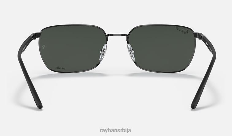 Ray-Ban рб3684цх цхроманце P0HP1319 наочаре за сунце полирана црна/тамно сива мушкарци