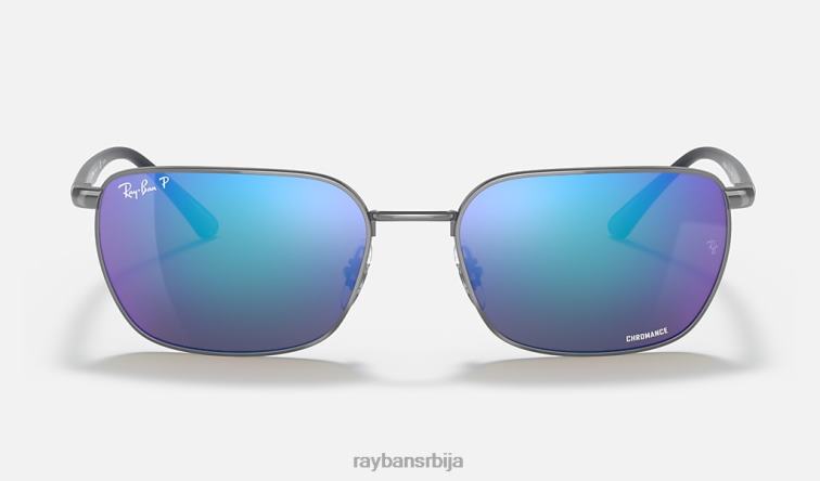 Ray-Ban рб3684цх цхроманце P0HP1320 наочаре за сунце углачан гунметал/сива/плава мушкарци