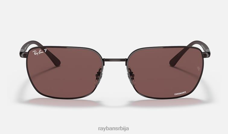 Ray-Ban рб3684цх цхроманце P0HP1321 наочаре за сунце полирана браон/тамнољубичаста мушкарци