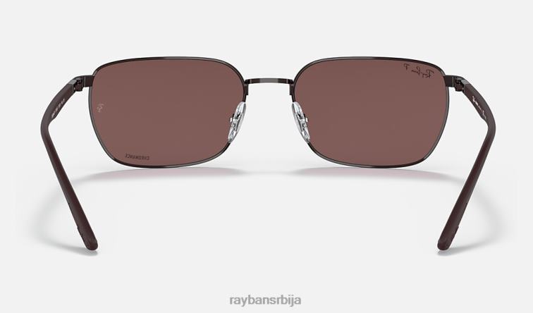 Ray-Ban рб3684цх цхроманце P0HP1321 наочаре за сунце полирана браон/тамнољубичаста мушкарци