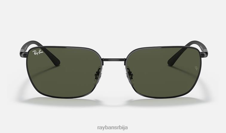 Ray-Ban рб3684 P0HP1327 наочаре за сунце полирана црно/зелена мушкарци