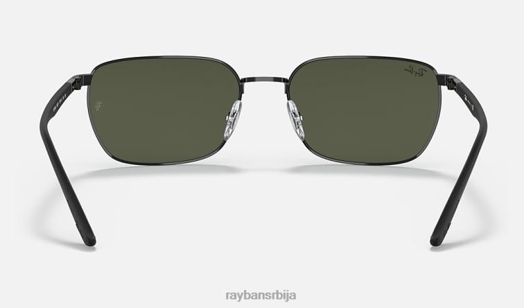 Ray-Ban рб3684 P0HP1327 наочаре за сунце полирана црно/зелена мушкарци