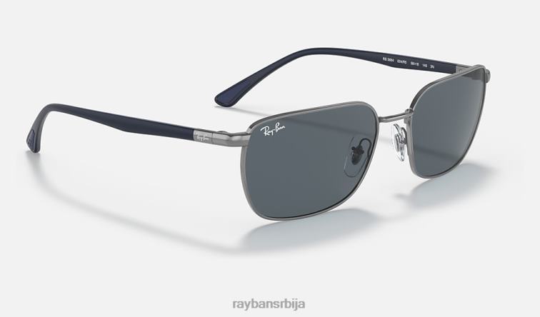 Ray-Ban рб3684 P0HP1329 наочаре за сунце углачан гунметал/плаво/сиво мушкарци