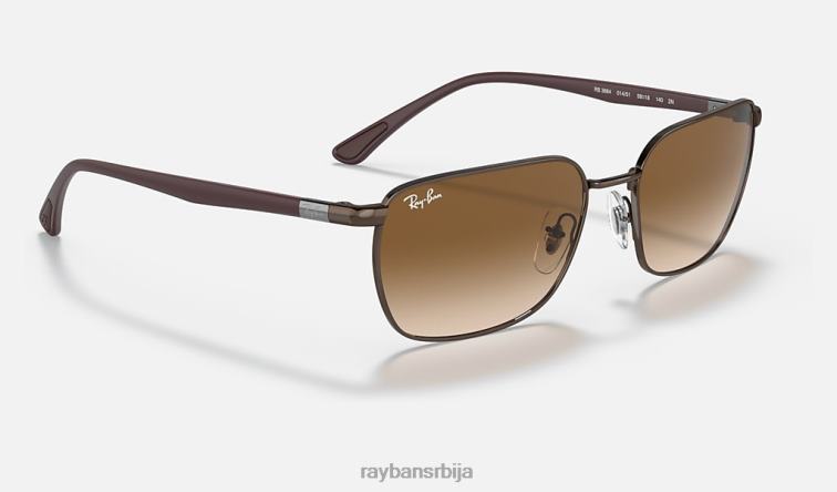 Ray-Ban рб3684 P0HP1330 наочаре за сунце полирано браон/светло браон мушкарци