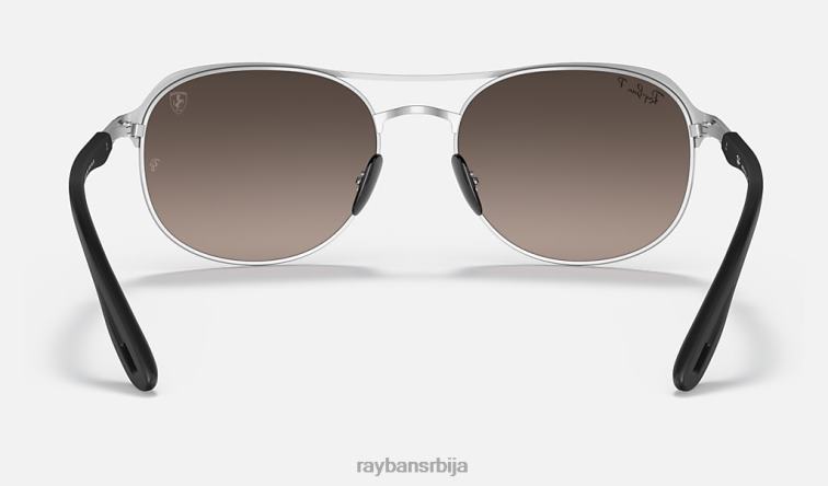Ray-Ban рб3685м сцудериа феррари колекција P0HP1339 наочаре за сунце мат црвена/сребрна мушкарци