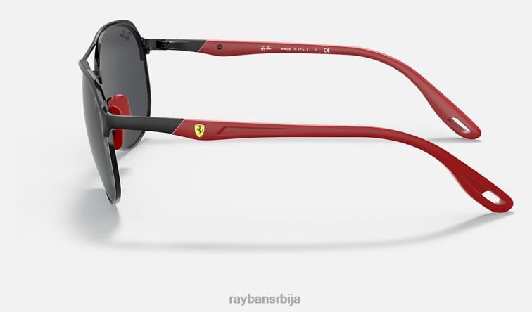 Ray-Ban рб3685м сцудериа феррари колекција P0HP1341 наочаре за сунце мат црна/светло браон мушкарци