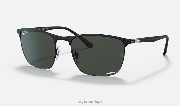 Ray-Ban рб3686 цхроманце P0HP1419 наочаре за сунце мат црна / тамно сива мушкарци