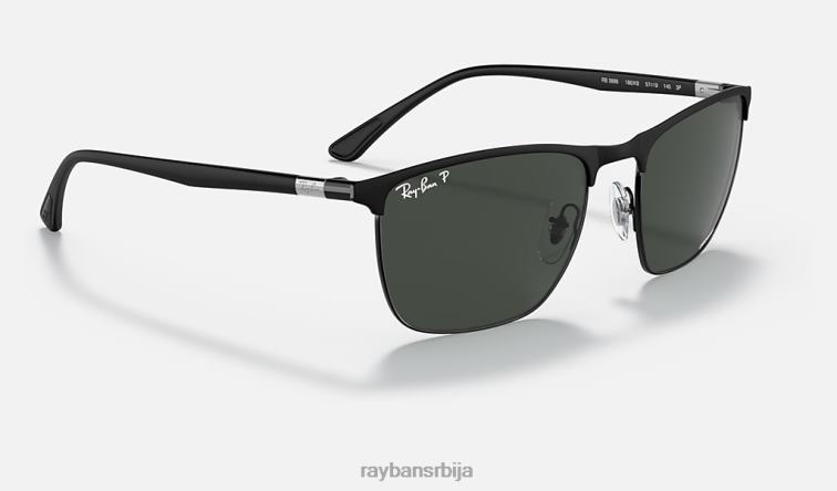 Ray-Ban рб3686 цхроманце P0HP1419 наочаре за сунце мат црна / тамно сива мушкарци