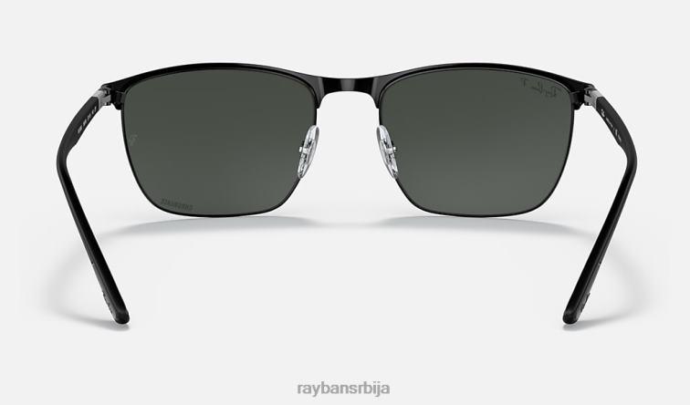 Ray-Ban рб3686 цхроманце P0HP1419 наочаре за сунце мат црна / тамно сива мушкарци