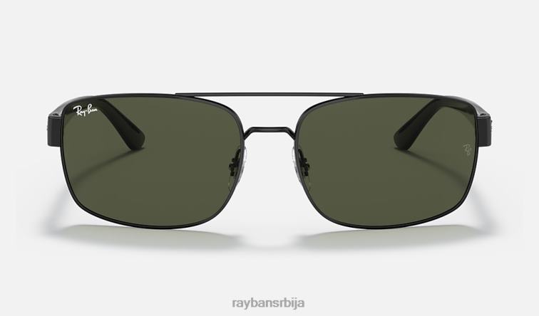 Ray-Ban рб3687 P0HP1431 наочаре за сунце полирана црно/зелена мушкарци