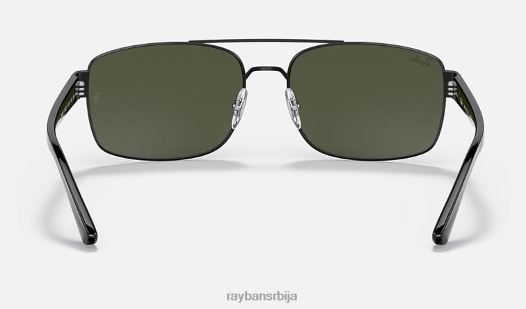 Ray-Ban рб3687 P0HP1431 наочаре за сунце полирана црно/зелена мушкарци