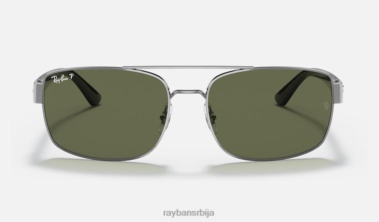 Ray-Ban рб3687 P0HP1432 наочаре за сунце углачан гунметал/зелено мушкарци
