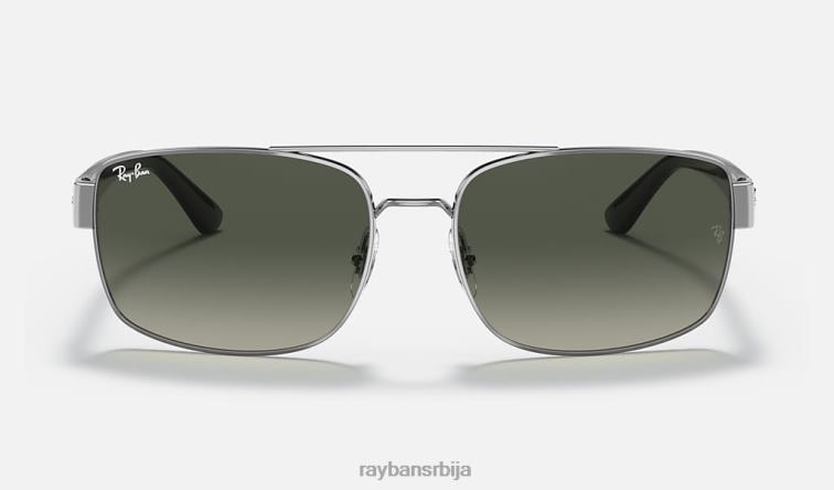 Ray-Ban рб3687 P0HP1433 наочаре за сунце углачан гунметал/сива мушкарци