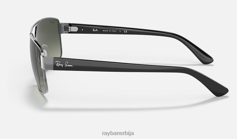 Ray-Ban рб3687 P0HP1433 наочаре за сунце углачан гунметал/сива мушкарци