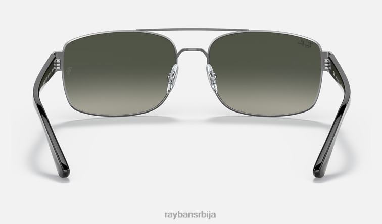 Ray-Ban рб3687 P0HP1433 наочаре за сунце углачан гунметал/сива мушкарци