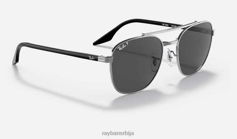 Ray-Ban рб3688 цхроманце P0HP1435 наочаре за сунце углачан гунметал/тамно сива мушкарци