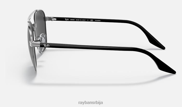 Ray-Ban рб3688 цхроманце P0HP1435 наочаре за сунце углачан гунметал/тамно сива мушкарци