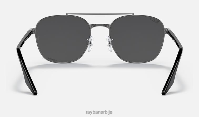 Ray-Ban рб3688 цхроманце P0HP1435 наочаре за сунце углачан гунметал/тамно сива мушкарци