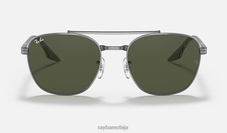 Ray-Ban рб3688 P0HP457 наочаре за сунце углачан гунметал/зелено мушкарци