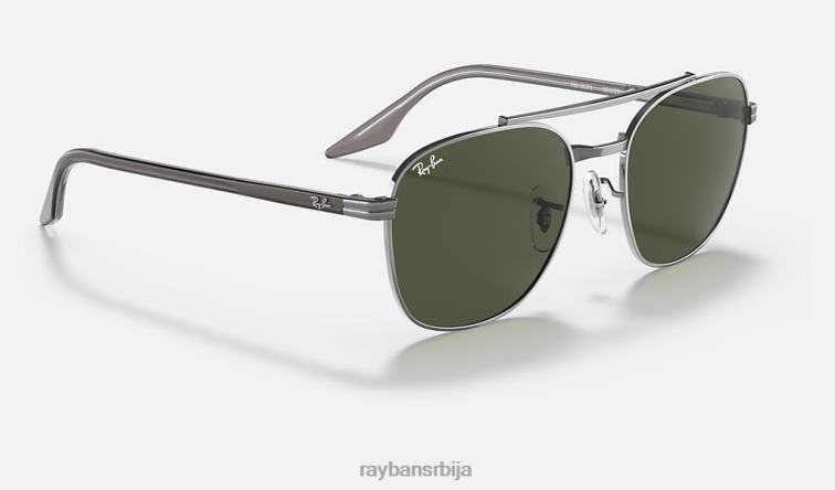 Ray-Ban рб3688 P0HP457 наочаре за сунце углачан гунметал/зелено мушкарци