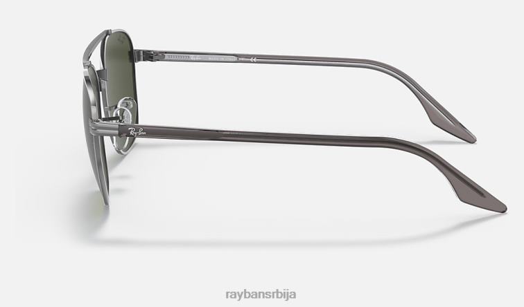 Ray-Ban рб3688 P0HP457 наочаре за сунце углачан гунметал/зелено мушкарци