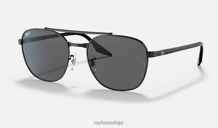 Ray-Ban рб3688 P0HP458 наочаре за сунце полирана црно/сива мушкарци