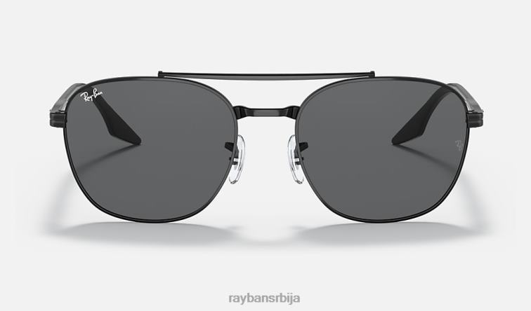 Ray-Ban рб3688 P0HP458 наочаре за сунце полирана црно/сива мушкарци