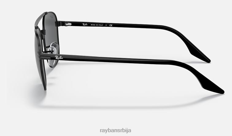 Ray-Ban рб3688 P0HP458 наочаре за сунце полирана црно/сива мушкарци