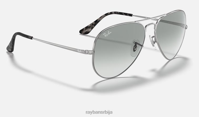 Ray-Ban рб3689 васхед еволуирати P0HP917 наочаре за сунце полирани сребрни/светлоплави фотохром мушкарци