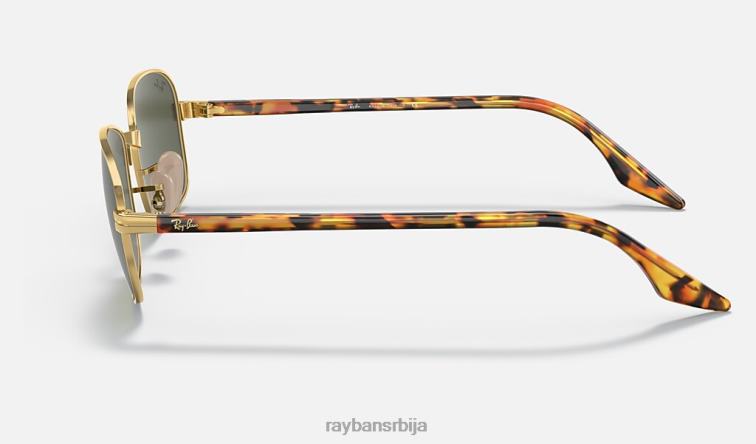 Ray-Ban рб3690 P0HP1412 наочаре за сунце полирано златно/зелено мушкарци