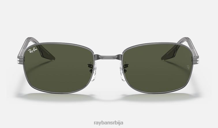 Ray-Ban рб3690 P0HP1413 наочаре за сунце углачан гунметал/зелено мушкарци