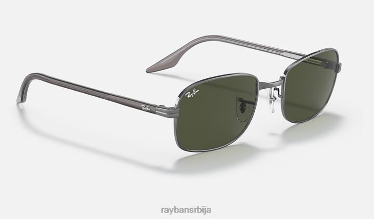 Ray-Ban рб3690 P0HP1413 наочаре за сунце углачан гунметал/зелено мушкарци