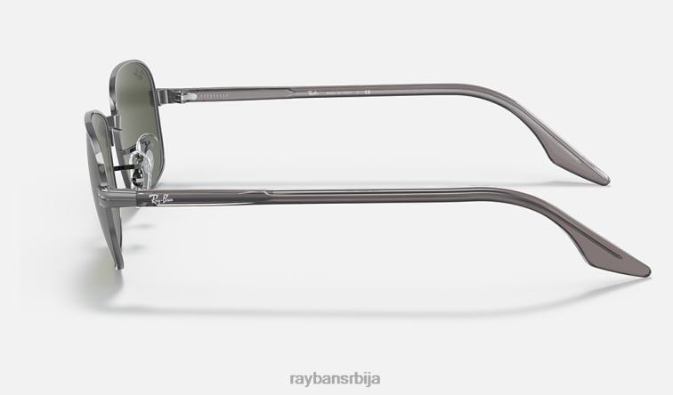 Ray-Ban рб3690 P0HP1413 наочаре за сунце углачан гунметал/зелено мушкарци