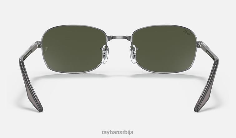 Ray-Ban рб3690 P0HP1413 наочаре за сунце углачан гунметал/зелено мушкарци