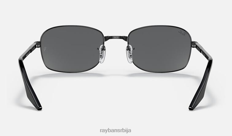 Ray-Ban рб3690 P0HP1414 наочаре за сунце полирана црно/сива мушкарци