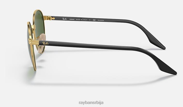 Ray-Ban рб3691 цхроманце P0HP1410 наочаре за сунце полирано златно/тамно зелено мушкарци