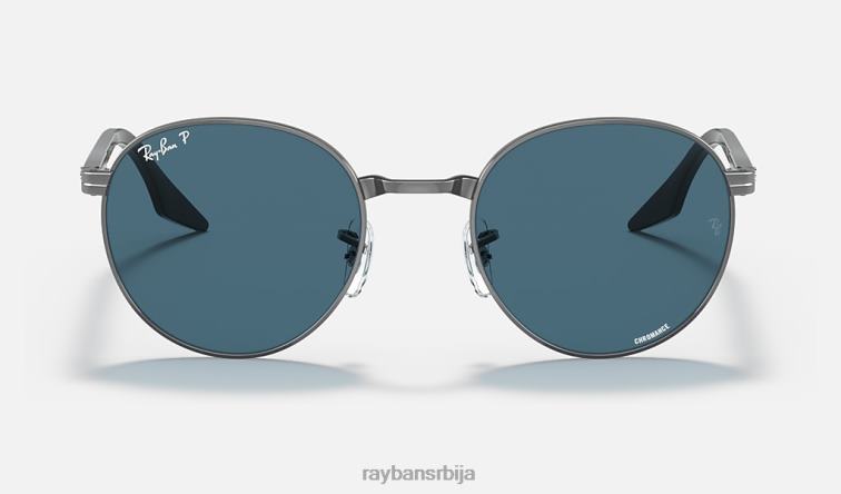 Ray-Ban рб3691 цхроманце P0HP1411 наочаре за сунце углачан гунметал/плаво мушкарци