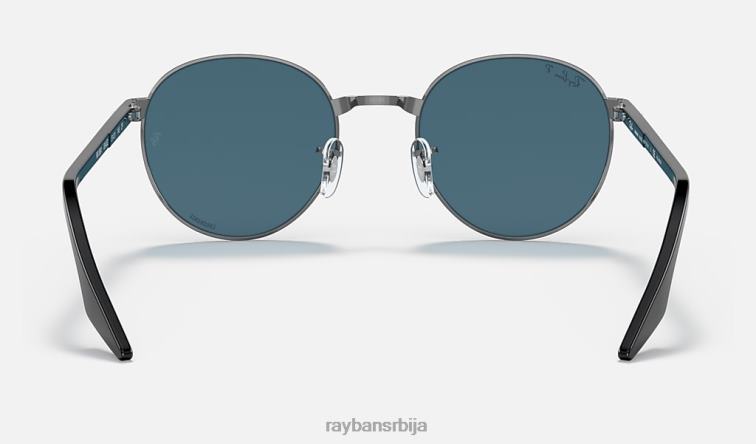 Ray-Ban рб3691 цхроманце P0HP1411 наочаре за сунце углачан гунметал/плаво мушкарци