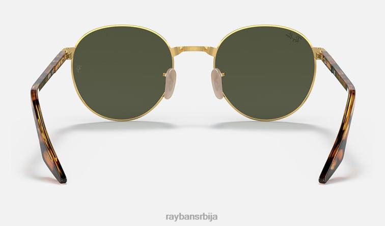 Ray-Ban рб3691 P0HP1421 наочаре за сунце полирано златно/зелено мушкарци