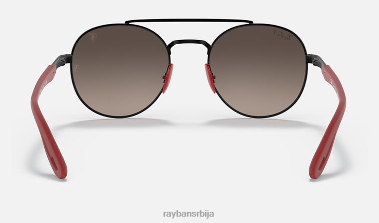 Ray-Ban рб3696м сцудериа феррари колекција P0HP1451 наочаре за сунце мат црна/сребрна мушкарци