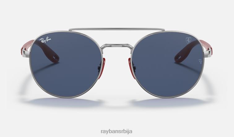 Ray-Ban рб3696м сцудериа феррари колекција P0HP1452 наочаре за сунце углачан гунметал/плаво мушкарци