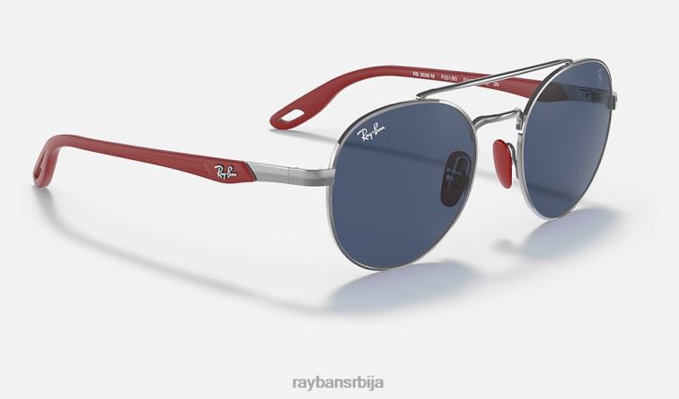 Ray-Ban рб3696м сцудериа феррари колекција P0HP1452 наочаре за сунце углачан гунметал/плаво мушкарци
