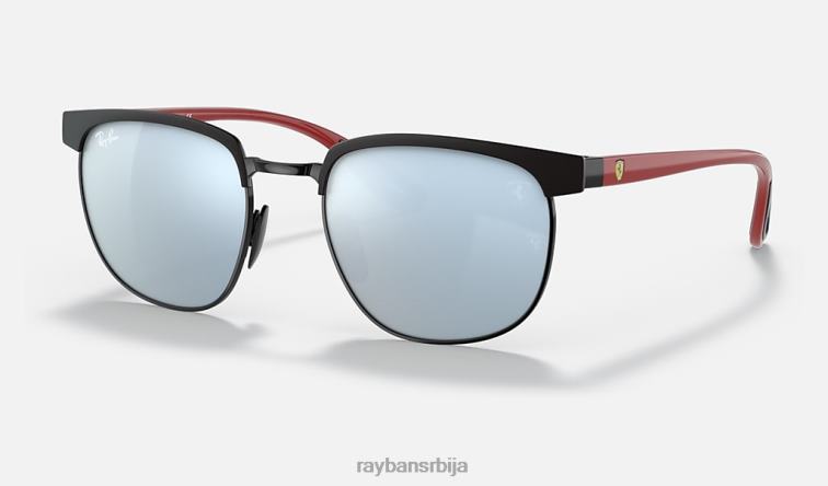 Ray-Ban рб3698м сцудериа феррари колекција P0HP1375 наочаре за сунце мат црна/сребрна мушкарци