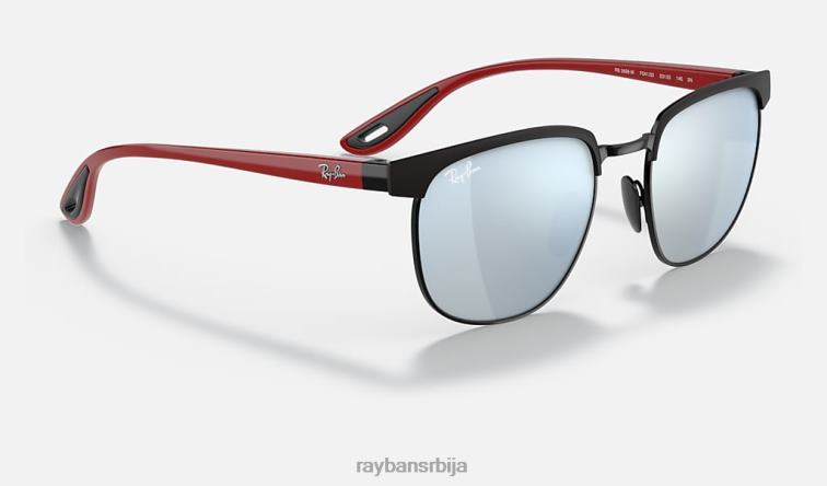 Ray-Ban рб3698м сцудериа феррари колекција P0HP1375 наочаре за сунце мат црна/сребрна мушкарци
