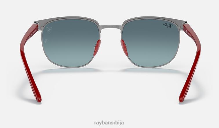 Ray-Ban рб3698м сцудериа феррари колекција P0HP1376 наочаре за сунце углачано плаво на гунметал/плаво мушкарци