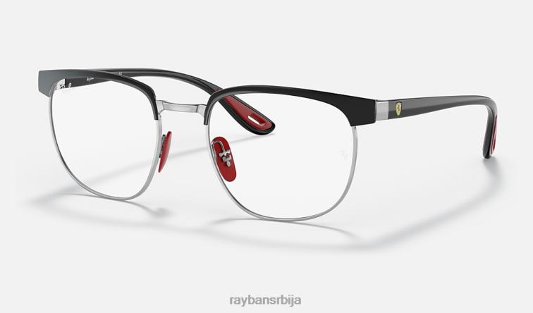 Ray-Ban рб3698вм сцудериа феррари колекција P0HP2115 наочаре за сунце углачано црно на сребру мушкарци
